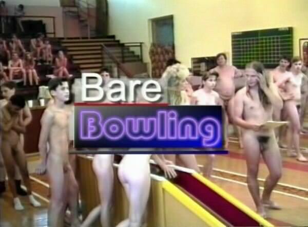 Adults and young nudists play bowling - video a family nudism [Bodyart Collection]