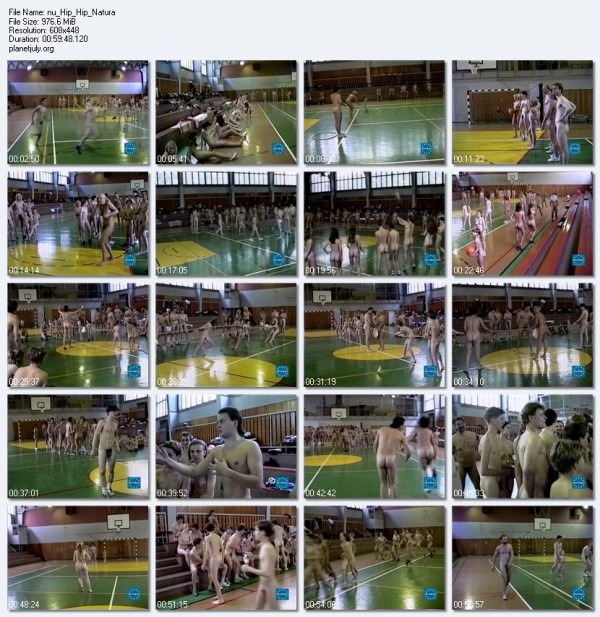 Meeting of nudists in the sports hall - Hip-Hip Natura [Bodyart Collection]