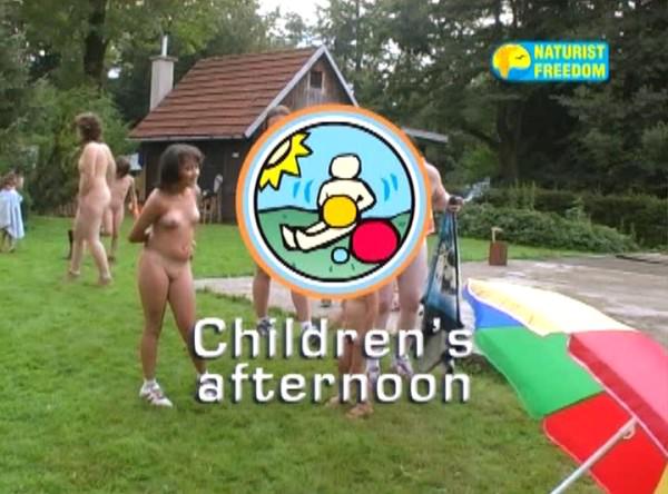 Children's afternoon - family nudism of video outdoors [Bodyart Collection]