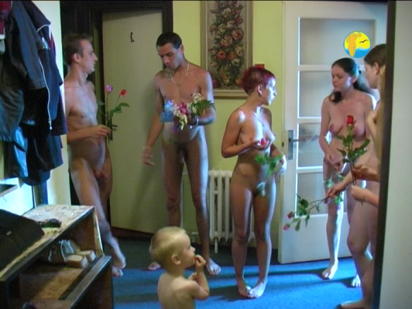 The young family of nudists - to watch video in high quality [Bodyart Collection]