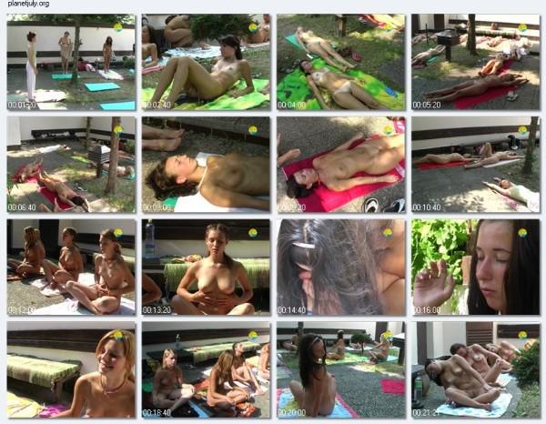 Very young girls nudists practice yoga - Purenudism video [Bodyart Collection]