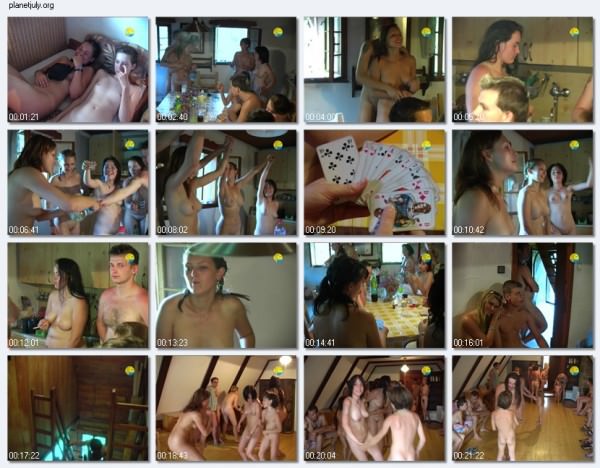 Family nudism of video - a disco in a cottage [Bodyart Collection]