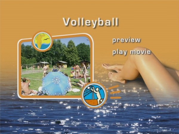 Family nudism video - bare volleyball [Bodyart Collection]