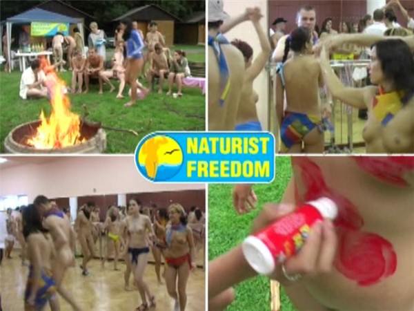 Family nudism video - bare volleyball [Bodyart Collection]