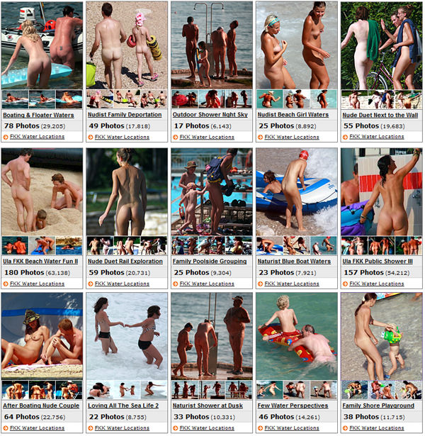 FKK water locations family nudism - (set 15) [Bodyart Collection]