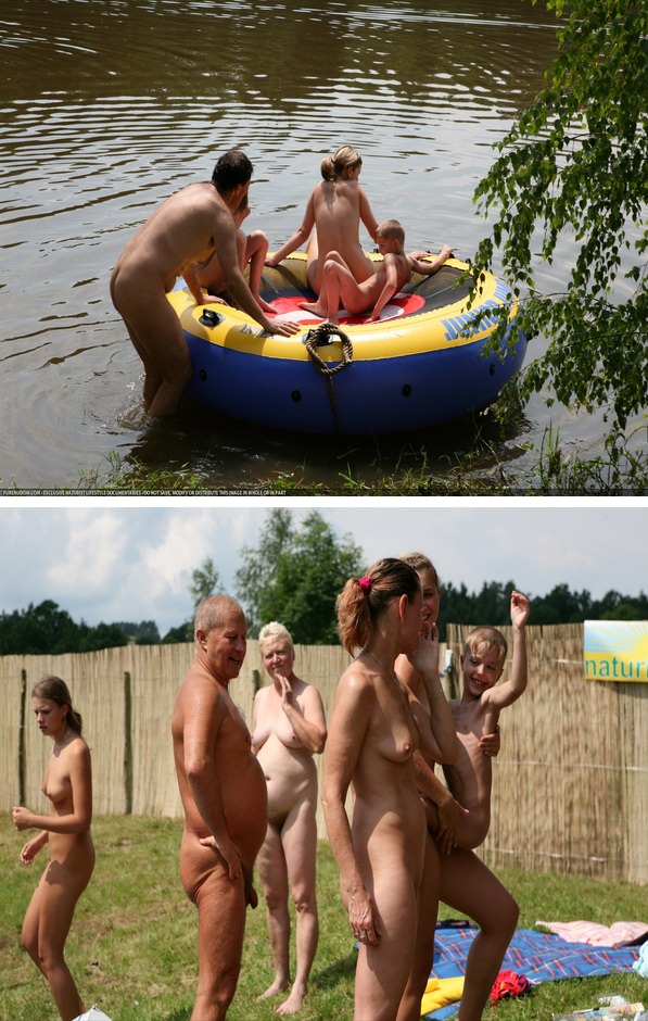 Fresh photos of a family naturism outdoors [Bodyart Collection]