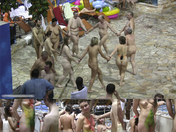 Nudism Video HD - big meeting of nudists in the pool [Bodyart Collection]