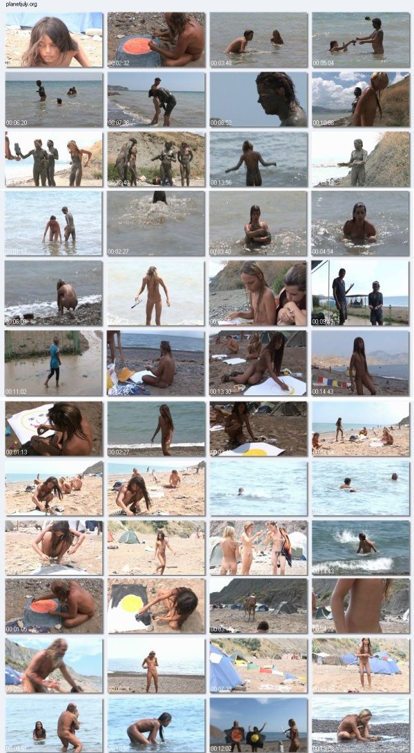 Nudism family video - Mars and Muddy Merry-Making [Bodyart Collection]