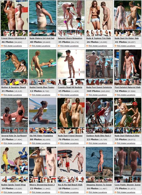 FKK water locations (set 12) - family nudism in Great Britain [Bodyart Collection]