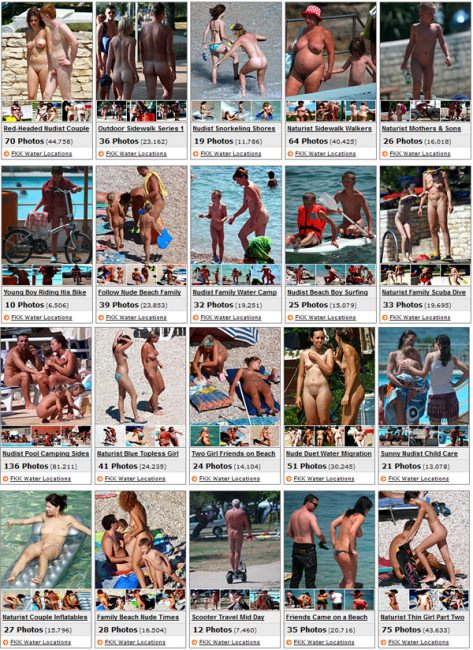 FKK water locations (set 18) - adults and young nudists of a photo [Bodyart Collection]