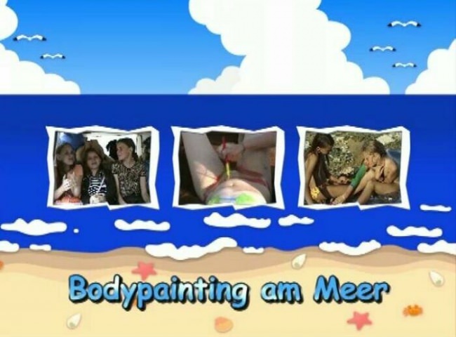 Bodypainting am Meer - nudism on video sea [Bodyart Collection]