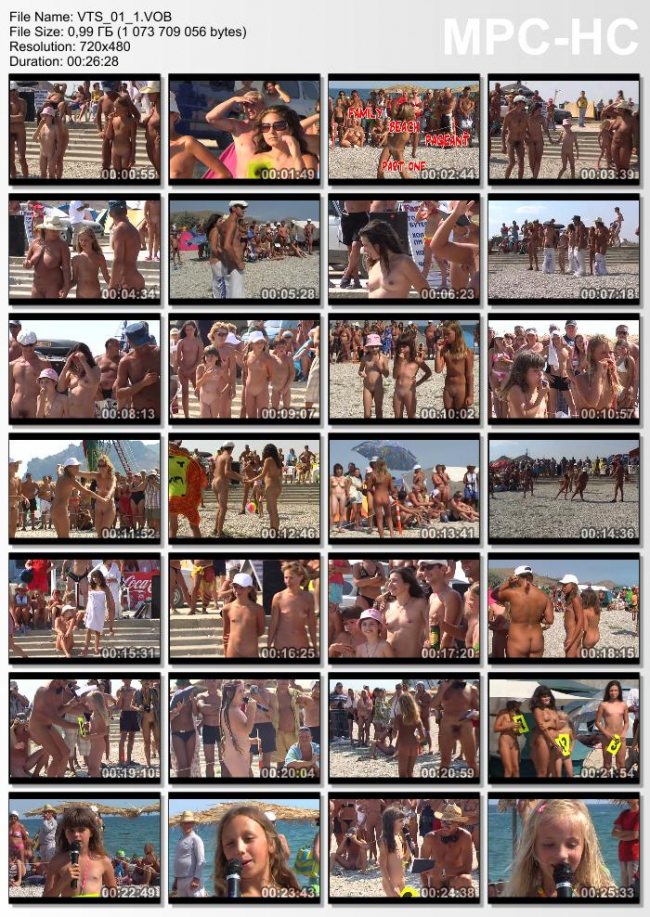 Family Beach Pageant - beauty contest (part 1) [Bodyart Collection]